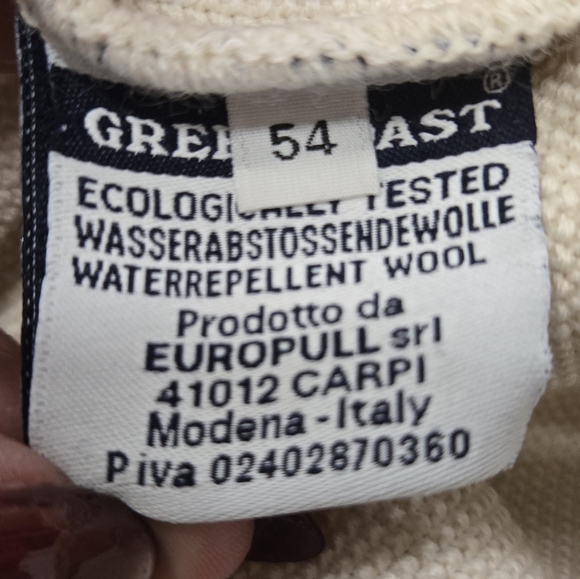 NWT Geen Coast Mens Pullover Sweater MADE IN ITALY Sz 54 - Picture 3 of 14